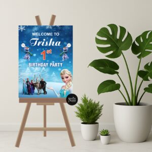 Customized Birthday Welcome Board (Frozen Theme)